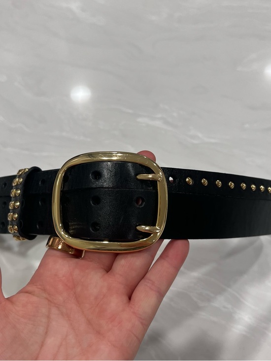 Linea Pelle Genuine Handmade Leather Black Belt Size Large Versatile Wardrobe main image 4
